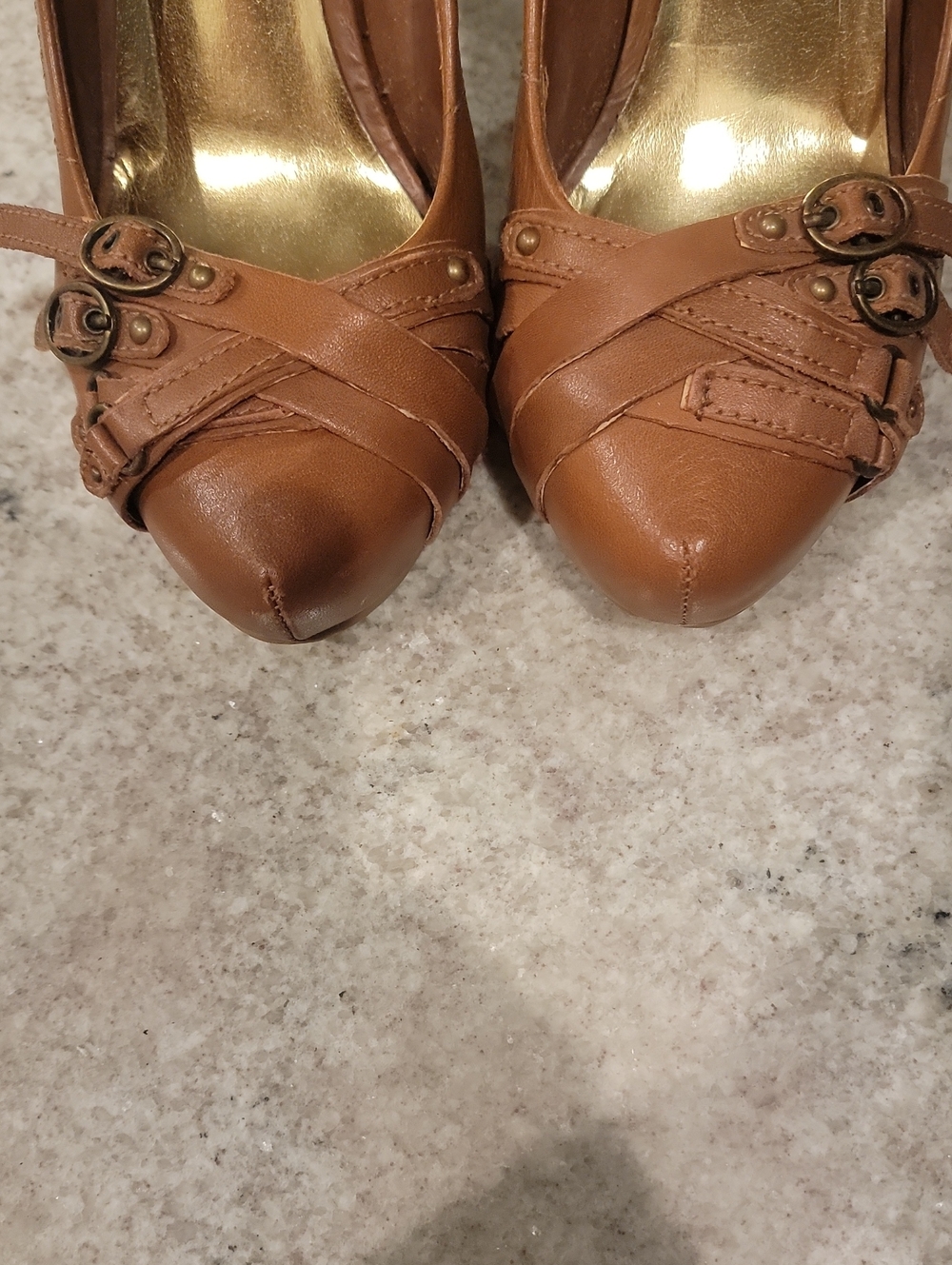 Naughty Monkey Tan High Heel Pumps - Picture 3 of 5